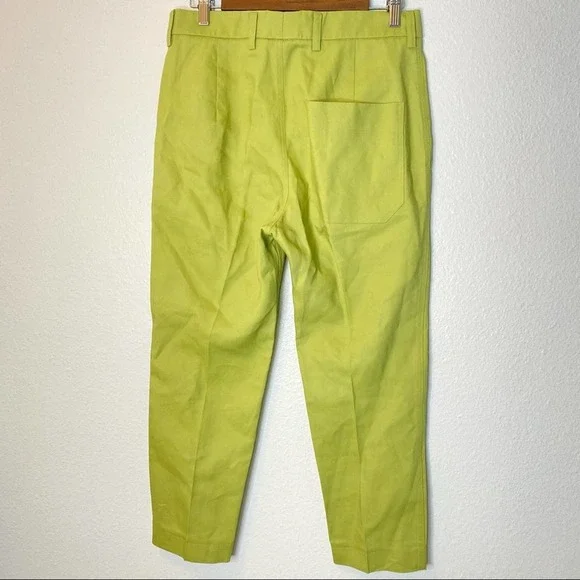 Sofie D'Hoore Piccolo High Waist Straight Cropped Pant Green